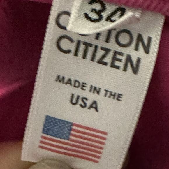Cotton Citizen 34 Splash Straight Fit Jeans Cotton Blend Stretch Fuscia NWT - Picture 8 of 11